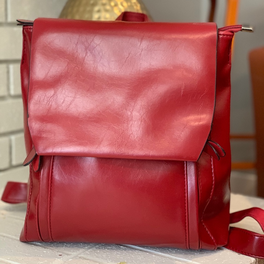 Bright Red Statement Backpack - image 1